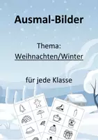 Vorschau - Mal- und Bastelvorlagen - Ausmal-Bilder - Thema: Weihnachten/Winter - Deckblatt