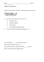 Vorschau - Klassenarbeiten - Klassenarbeit: Multiplikation (Klasse 4) - Seite 2