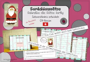 Vorschau - Arbeitsblätter - Samichlaussätze - Schreibe die Sätze fertig - Deckblatt
