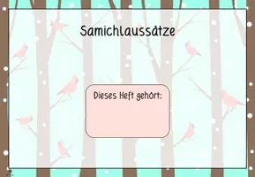 Vorschau - Arbeitsblätter - Samichlaussätze - Schreibe die Sätze fertig - Seite 1
