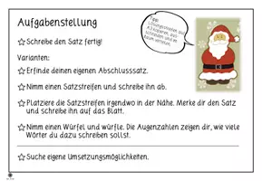 Vorschau - Arbeitsblätter - Samichlaussätze - Schreibe die Sätze fertig - Seite 2