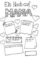 Vorschau - Mal- und Bastelvorlagen - Muttertag - Deckblatt