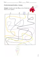 Vorschau - Arbeitsblätter - Finde den Weg zur Zuckertüte - Labyrinth - Seite 3