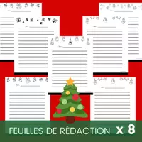 Aperçu - Feuilles d'exercices - Cahier Écriture Histoire Coloriage Noël - Page 2