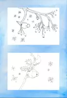 Vorschau - Mal- und Bastelvorlagen - Weihnachtlich-winterliche Postkarten & Geschenkanhänger - Seite 3