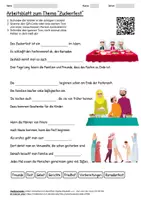 Vorschau - Arbeitsblätter - Lernposter + Arbeitsblatt "Zuckerfest" + Onlineübung & MP3 + Mindmap + Infografik - Seite 1
