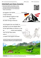Vorschau - Arbeitsblätter - Lernposter + Arbeitsblatt "Zugspitze" + Onlineübung & MP3 + Mindmap + Infografik - Seite 1