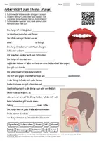 Vorschau - Arbeitsblätter - Lernposter + Arbeitsblatt "Zunge" + Onlineübung & MP3 + Infografik - Seite 1