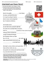 Vorschau - Arbeitsblätter - Arbeitsblatt "Zürich" + Onlineübung & MP3 + Infografik - Deckblatt