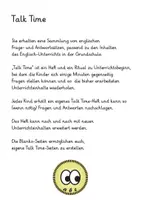 Vorschau - Arbeitsblätter - Talk Time - Ein "warm up" für den Englisch-Unterricht der Grundschule (walk and talk) - Seite 1
