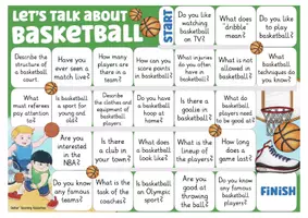 Vorschau - Stationenlernen - Let's talk about basketball Englisch Spiel sports - Seite 1