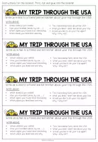 Vista previa - Hojas de trabajo - My trip through the USA (Writing an e-mail) - página 3