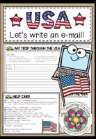 Vista previa - Hojas de trabajo - My trip through the USA (Writing an e-mail) - Portada