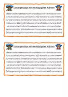 Vorschau - Anderer Materialtyp - Blitzlesewörter – Liste und Legekarten - Seite 1
