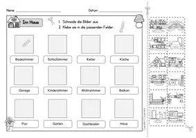 Vorschau - Arbeitsblätter - Deutsch/ DaZ - Arbeitsblätter Haus/Zimmer/Räume - Sprachförderung, Wortschatz, Inklusion - Seite 2