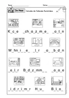 Vorschau - Arbeitsblätter - Deutsch/ DaZ - Arbeitsblätter Haus/Zimmer/Räume - Sprachförderung, Wortschatz, Inklusion - Seite 3