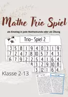 Vorschau - Spiele - Trio Spiel für den Mathematikunterricht - Deckblatt