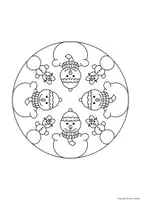 Vorschau - Mal- und Bastelvorlagen - Mandalas Winter Weihnachten - Seite 1