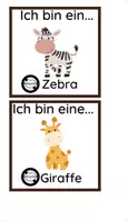 Vorschau - Bildkarten - Sag es nicht - Zootiere mit Satzhilfen - Deckblatt