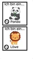 Vorschau - Bildkarten - Sag es nicht - Zootiere mit Satzhilfen - Seite 2