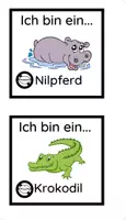 Vorschau - Bildkarten - Sag es nicht - Zootiere mit Satzhilfen - Seite 3