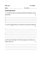 Vorschau - Test - Klassenarbeit Ethik Jg.5+6 / Ich und die anderen - Deckblatt