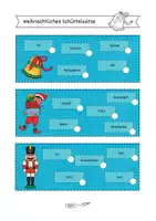 Vorschau - Stationenlernen - Weihnachtliche Schüttelsätze/Purzelsätze für Klasse 2 und 3 (+ Klebebilder fürs Heft) - Seite 3