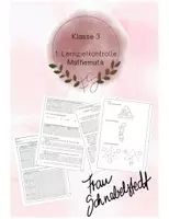 Vorschau - Test - Lernzielkontrollen Mathematik 3. Klasse - Deckblatt