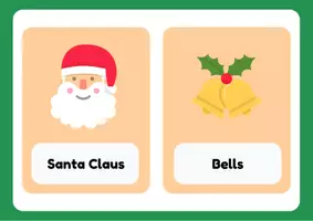 Vorschau - Bildkarten - Wort-/Bildkarten "Christmas" für den Englischunterricht - Seite 1