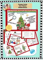 Vorschau - Aufgabenkarten - Escape Game Weihnachtsmann in Not für Klassen 2-4 - Deckblatt