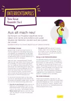 Vorschau - Stundenentwürfe - winterlicher Unterrichtsimpuls "nachhaltiger Konsum" // Doppelstunde - Deckblatt