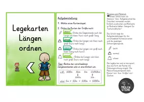 Vorschau - Fördermaterial/Inklusion - Legekarten Längen ordnen - Seite 1