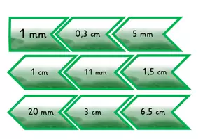 Vorschau - Fördermaterial/Inklusion - Legekarten Längen ordnen - Seite 3