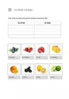 Vorschau - Arbeitsblätter - Las frutas - Wortschatzarbeit - Seite 3