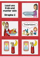 Vorschau - Arbeitsblätter - Liederarbeitung mit Leporello: Lasst uns froh und munter sein - Seite 3