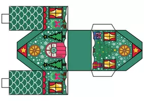 Vista previa - Juegos / Gamificación - Colorea casitas navideñas - página 3