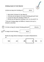 Vorschau - Arbeitsblätter - Schulweg messen mit dem Messrad - Deckblatt