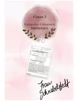 Vorschau - Test - Kurzprobe kleines Einmaleins - Deckblatt