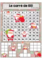 Aperçu - Jeux - 3 jeux sur le carré de 100 - Thème Noël - Page de couverture