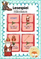 Vorschau - Spiele - Lesespiel - Nikolaus - Deckblatt