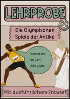 Vorschau - Stundenentwürfe - Lehrprobe Geschichte Olympische Spiele der Antike - Deckblatt
