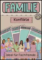 Vorschau - Arbeitsblätter - Konflikte in Familien - Schreiben und Reflektieren - Deckblatt