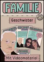 Vorschau - Arbeitsblätter - Geschwister - fertige Doppelstunde mit Videomaterial - Deckblatt