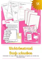 Vorschau - Unterrichtsreihen - Wichtelmaterial - Briefe schreiben (Klasse 2-4) - Deckblatt
