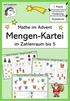 Vorschau - Fördermaterial/Inklusion - Mathe im Advent - Kartei Mengen im ZR 5 - Deckblatt