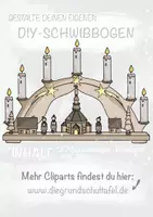 Vorschau - Mal- und Bastelvorlagen - Schwibbogen Basteln zu Weihnachten Weihnachtsbasteln - Seite 1