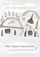 Vorschau - Mal- und Bastelvorlagen - Schwibbogen Basteln zu Weihnachten Weihnachtsbasteln - Deckblatt