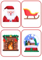 Aperçu - Fiches - christmas flashcards et vocabulary trace écrite - Page 1