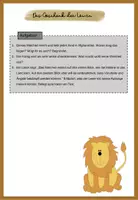 Vorschau - Arbeitsblätter - Märchen aus aller Welt: Das Geschenk der Löwin (Märchen aus Afghanistan). - Seite 1