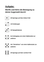 Vorschau - Anderer Materialtyp - Bewegungsaufgaben Sport - Deckblatt